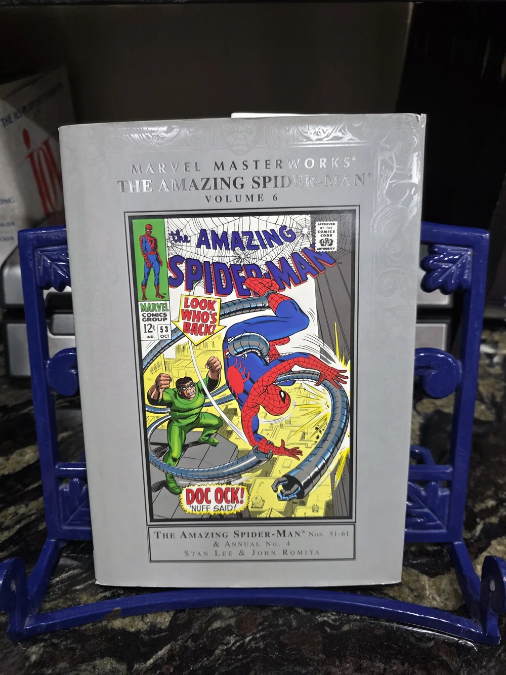 Marvel The Amazing Spider-Man Volume 6 Hardcover - Gray, Red, Blue